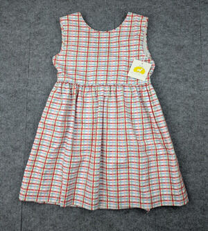 The Yellow Lamb Dress Girls 8 Traditional Heirloom Gingham Preppy Cottage Retro